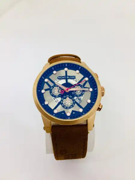 Mont Blanc Chronograph Blue Gold