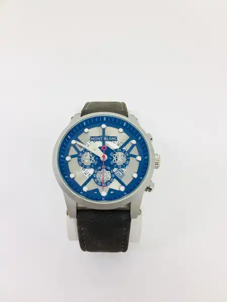 Montre Montblanc Chronographe Squelette – Édition Steel & Blue
