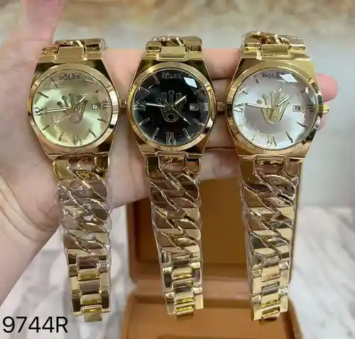 Montre Dorée Prestige – Bracelet Maille Gourmette